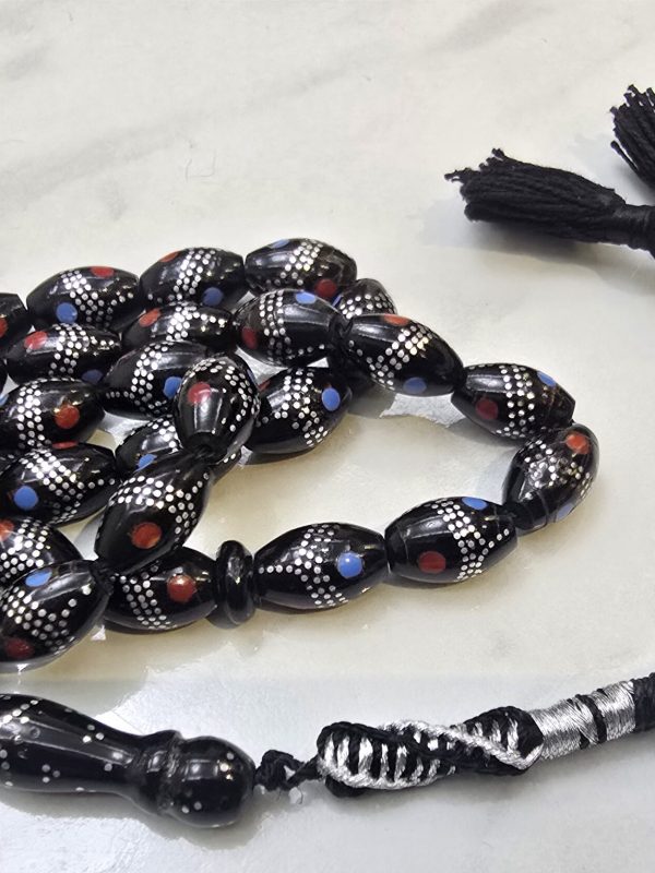 Yusr Inlaid with Turquoise, Silver and Red Coral YU14