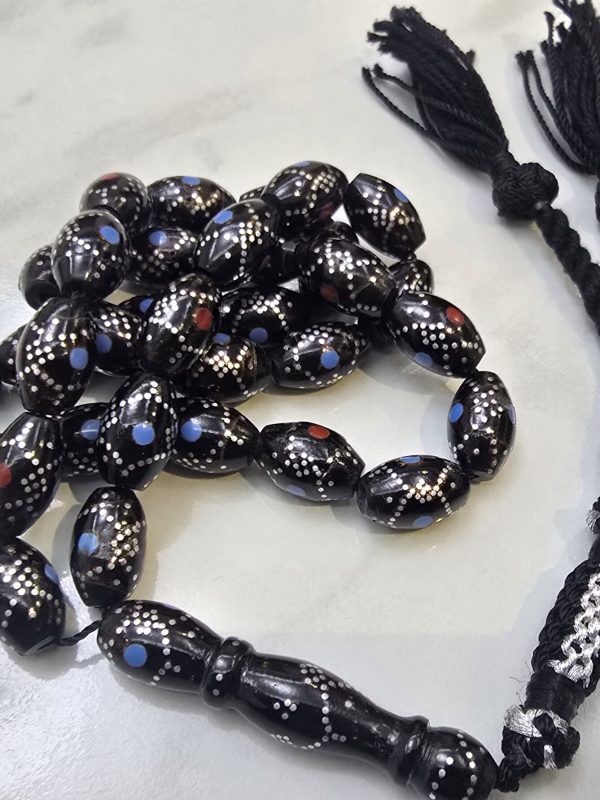 Yusr Inlaid with Silver, Red Coral and Turquoise YU15