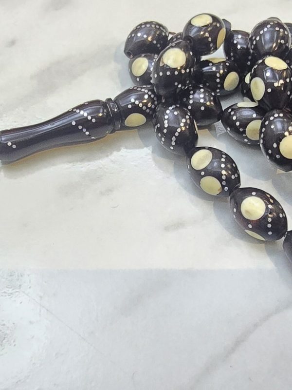 مسباح يسر مطعم بالعاج و الفضة YU19